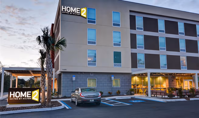 Exterior of the Home2 Suites by Hilton Tampa USF