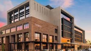 Exterior of the Canopy by Hilton Scottsdale hotel at sunset